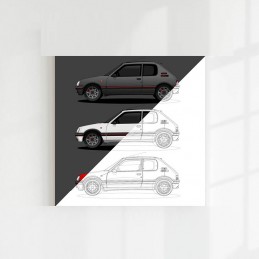 Tableau 205 Gray & Color -...